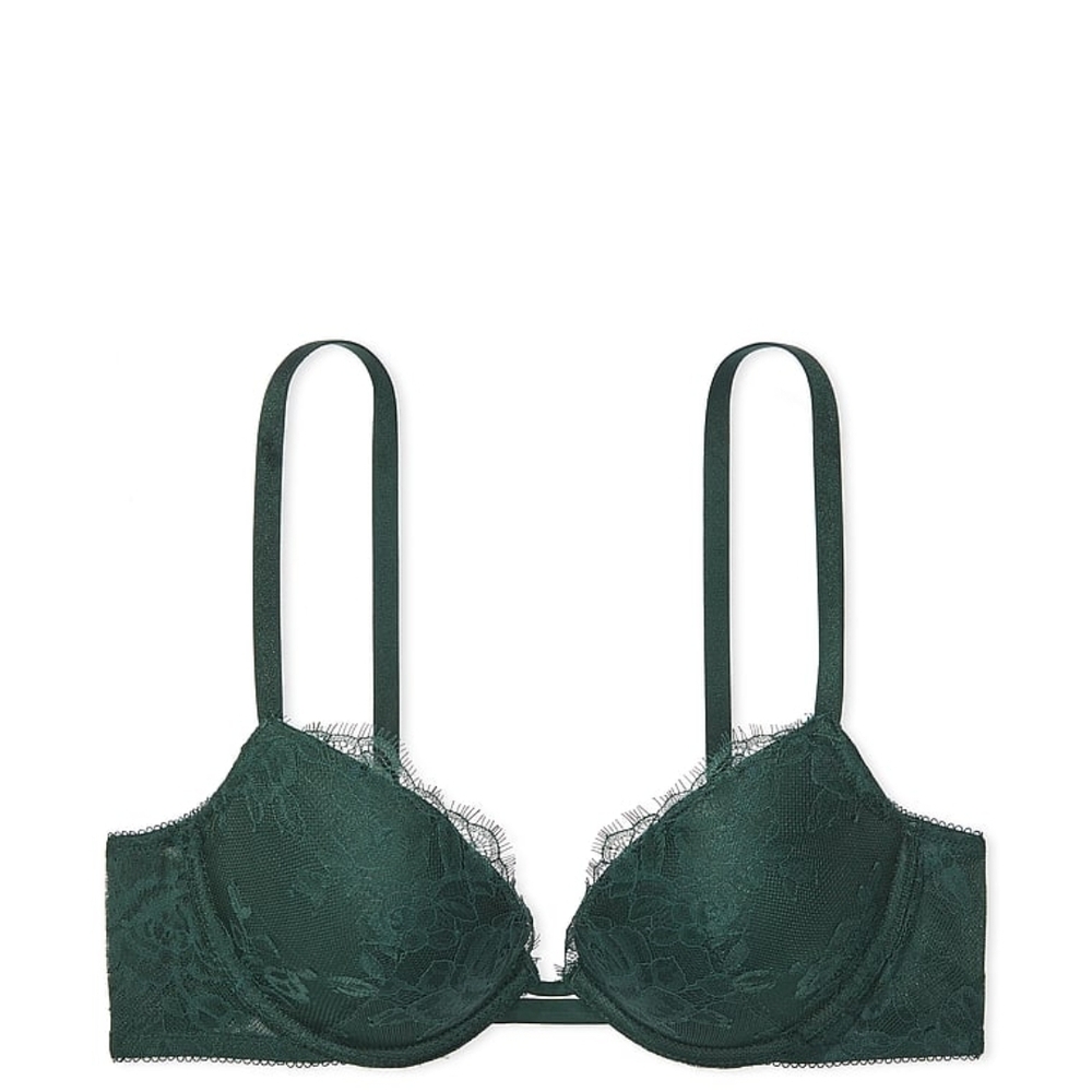 Victoria's Secret Emerald Green Lace Underwire Bra